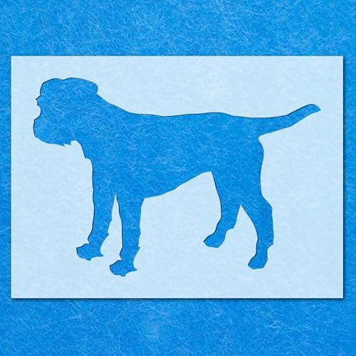 Schablone Border Terrier Hund: Mylar-Airbrush-Wandkunst, Malerei, Basteln, DIY-A5-Schablone, Designgröße (105 mm, 150 mm) von LAZER NINJA