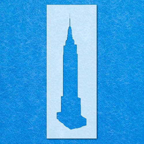 Schablone "Empire State Building", Silhouetten-Schablone, Mylar, Airbrush, Malerei, Wandkunst, Handwerk Schablone "Empire State Building", Silhouetten-Schablone, Mylar, Airbrush, Malerei, Wandkunst, Handwerk von LAZER NINJA