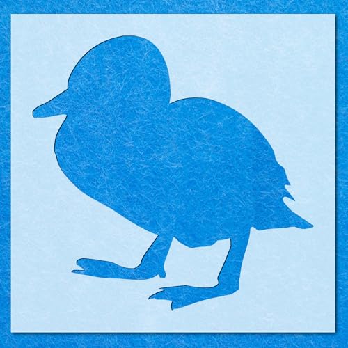 Schablone "Entchenvogel", fliegende Schablone: Mylar-Airbrush-Wandkunst, Malerei, Basteln, DIY-A3-Schablone, Designgröße (260 mm, 260 mm) von LAZER NINJA