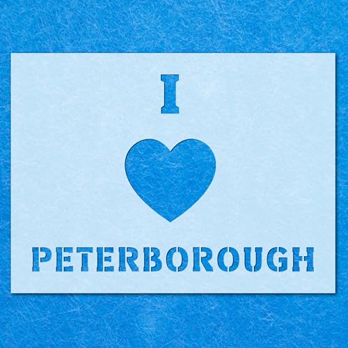 Schablone "I Love Peterborough", Mylar-Airbrush-Malerei, Wandkunst, Handwerk Schablone "I Love Peterborough", Mylar-Airbrush-Malerei, Wandkunst, Handwerk von LAZER NINJA