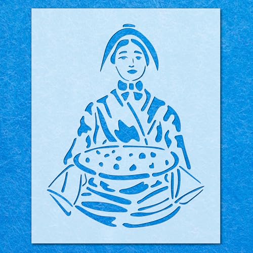 Schablone Japanische Frau, Mylar, Airbrush, Malerei, Wandkunst, Handwerk von LAZER NINJA