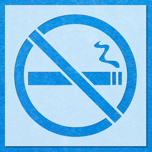 Schablone "No Smoking", Mylar-Airbrush-Malerei, Wandkunst, Handwerk Schablone "No Smoking", Mylar-Airbrush-Malerei, Wandkunst, Handwerk von LAZER NINJA