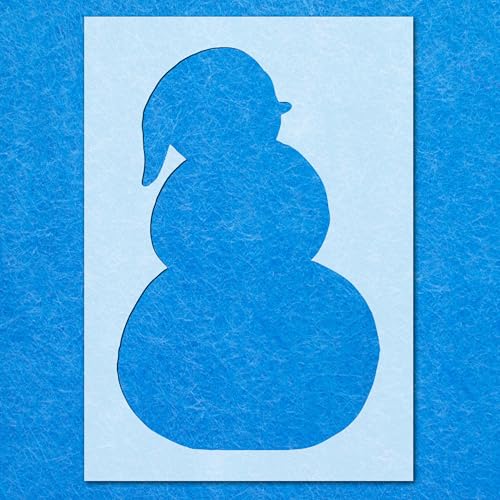 Schablone Schneemann 03, Mylar, Airbrush, Malerei, Wandkunst, Handwerk von LAZER NINJA