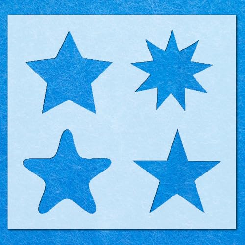 Schablone "Selection Stars", Mylar-Airbrush-Malerei, Wandkunst, Handwerk von LAZER NINJA
