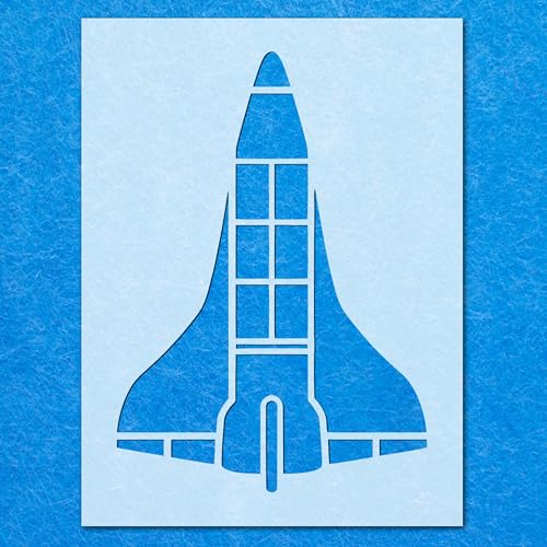 Schablone Space Shuttle 03, Mylar, Airbrush, Malerei, Wandkunst, Handwerk von LAZER NINJA