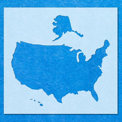 Schablone USA 02, Mylar, Airbrush, Malerei, Wandkunst, Handwerk von LAZER NINJA