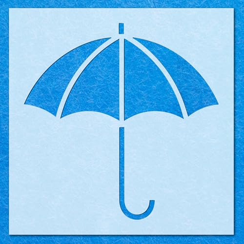 Schablone "Umbrella 02", Mylar-Airbrush-Malerei, Wandkunst, Handwerk von LAZER NINJA