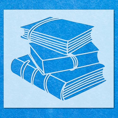 Schablone für Bücher aus Mylar, Airbrush, Malerei, Wandkunst, Handwerk von LAZER NINJA