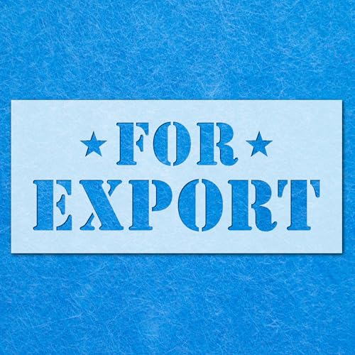 Schablone für Exportschilder, Mylar-Airbrush-Malerei, Wandkunst von LAZER NINJA