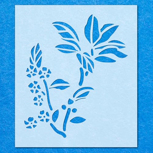 Schablone für Gartenblumen, Pflanzen, Mylar, Airbrush, Malerei, Wandkunst, Handwerk von LAZER NINJA