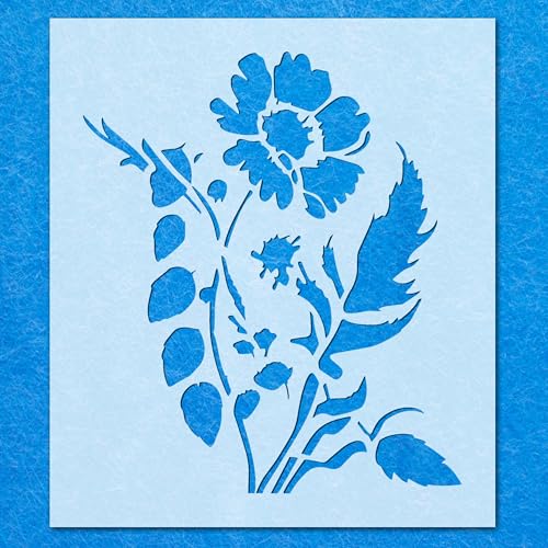 Schablone für Gartenblumen, Sommerpflanzen, Mylar, Airbrush, Malerei, Wandkunst, Handwerk von LAZER NINJA