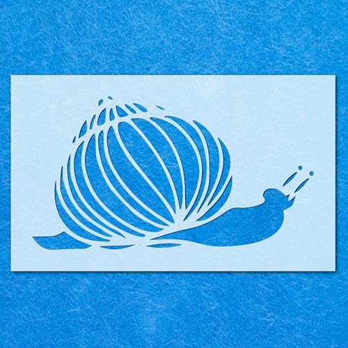 Schablone für Gartenschnecke, beweglich, Mylar, Airbrush-Malerei, Wandkunst, Handwerk von LAZER NINJA