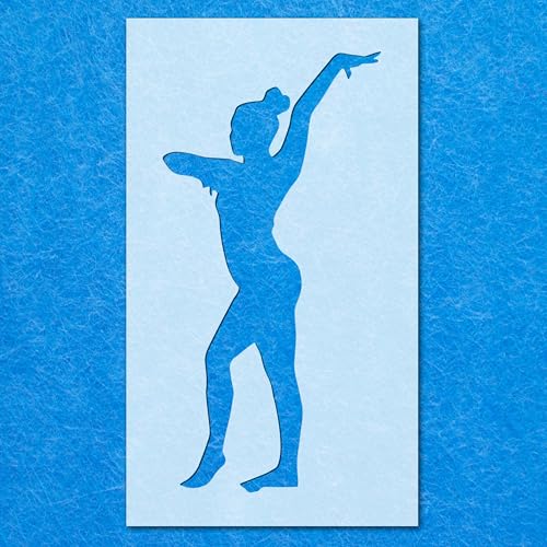 Schablone für Gymnastik-Silhouetten, Mylar, Airbrush-Malerei, Wandkunst, Handwerk Schablone für Gymnastik-Silhouetten, Mylar, Airbrush-Malerei, Wandkunst, Handwerk von LAZER NINJA