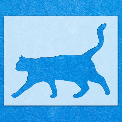 Schablone für Kinder, Motiv: Katzen zum Spazierengehen: Mylar-Airbrush-Wandkunst, Malerei, Basteln, DIY-A1-Schablone, Designgröße (555 mm, 735 mm) von LAZER NINJA