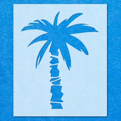 Schablone für exotische Pflanzen, Palme, Mylar, Airbrush, Wandkunst, Malerei, Basteln, DIY-A1-Schablone, Designgröße (695 mm, 555 mm) von LAZER NINJA