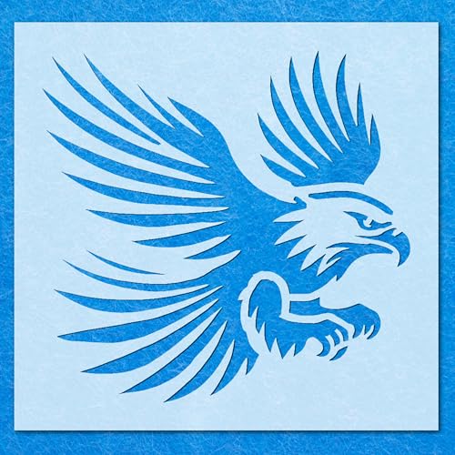 Schablone mit Adler, Vogel, Tier, Mylar, Airbrush, Malerei, Wandkunst, Handwerk von LAZER NINJA