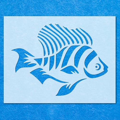Schablone mit Eberfisch, Mylar, Airbrush-Malerei, Wandkunst, Handwerk von LAZER NINJA