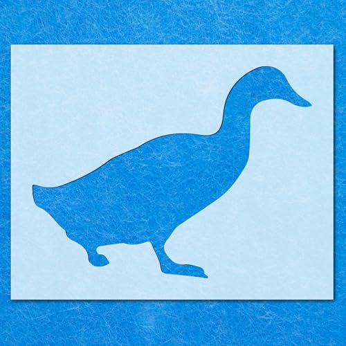 Schablone mit Entenvogel: Mylar-Airbrush-Wandkunst, Malerei, Basteln, 190 Mikron, A1-Schablone, Designgröße (555 mm, 730 mm) von LAZER NINJA