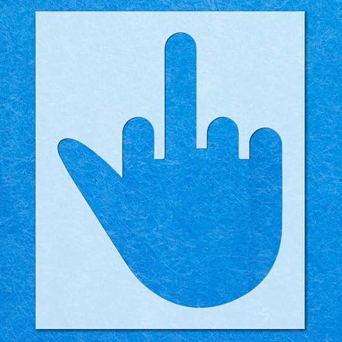 Schablone mit Handbewegung: Mylar-Airbrush-Wandkunst, Malerei, Basteln, DIY-A6-Schablone, Designgröße (80 mm, 65 mm) von LAZER NINJA