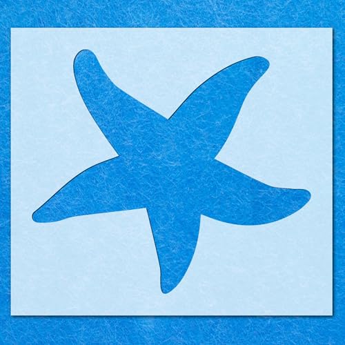 Schablone mit Sternfischen und Meerestieren: Mylar-Airbrush-Wandkunst, Malerei, Basteln, DIY-A3-Schablone, Designgröße (255 mm, 290 mm) von LAZER NINJA