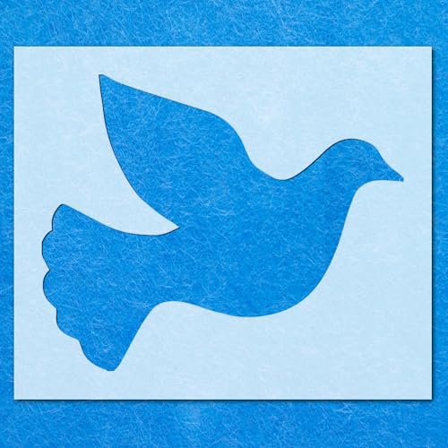Schablone mit Taubenvogel, fliegende Schablone: Mylar-Airbrush-Wandkunst, Malerei, Basteln, DIY-A3-Schablone, Designgröße (260 mm, 315 mm) von LAZER NINJA