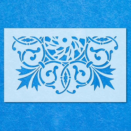 Schablone mit Traumfänger-Mandala-Bordüre, Mylar-Airbrush-Malerei, Wandkunst, Handwerk von LAZER NINJA
