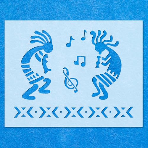 Schablone mit einheimischer Musik, Mylar, Airbrush, Malerei, Wandkunst, Handwerk von LAZER NINJA