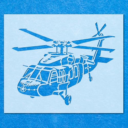 Schablonen mit 3 Helikoptern, Mylar, Airbrush, Malerei, Wandkunst, Handwerk von LAZER NINJA