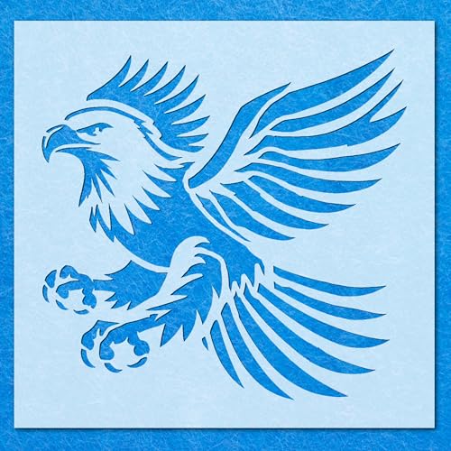 Schablonen mit Adlervogel, 3 Tiere, Mylar, Airbrush, Malerei, Wandkunst, Handwerk von LAZER NINJA