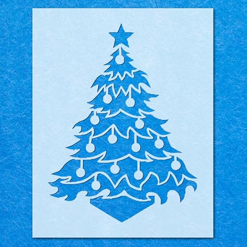 Schablonen mit Weihnachtsbaum, 12 Stück, Mylar, Airbrush, Malerei, Wandkunst, Handwerk Schablonen mit Weihnachtsbaum, 12 Stück, Mylar, Airbrush, Malerei, Wandkunst, Handwerk von LAZER NINJA