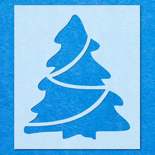 Schablonen mit Weihnachtsbaum, 18 Stück, Mylar, Airbrush, Malerei, Wandkunst, Handwerk Schablonen mit Weihnachtsbaum, 18 Stück, Mylar, Airbrush, Malerei, Wandkunst, Handwerk von LAZER NINJA
