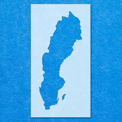 Schweden-Schablone, Mylar-Airbrush-Malerei, Wandkunst, Handwerk Schweden-Schablone, Mylar-Airbrush-Malerei, Wandkunst, Handwerk von LAZER NINJA