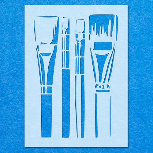 Set Pinsel-Schablone, Mylar-Airbrush-Malerei, Wandkunst Set Pinsel-Schablone, Mylar-Airbrush-Malerei, Wandkunst von LAZER NINJA