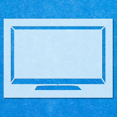 TV-Schablone, Mylar-Airbrush-Malerei, Wandkunst TV-Schablone, Mylar-Airbrush-Malerei, Wandkunst von LAZER NINJA