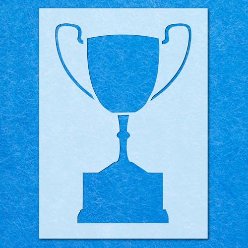Trophy 02 Schablone, Mylar, Airbrush, Malerei, Wandkunst, Handwerk von LAZER NINJA