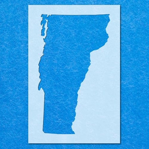 Vermont Schablone, Mylar-Airbrush-Malerei, Wandkunst, Handwerk von LAZER NINJA