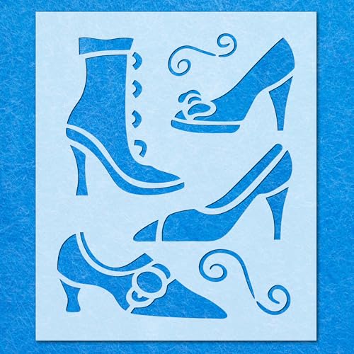 Vintage High Heals Schablone für Schuhe, Mylar, Airbrush, Malerei, Wandkunst, Handwerk Vintage High Heals Schablone für Schuhe, Mylar, Airbrush, Malerei, Wandkunst, Handwerk von LAZER NINJA