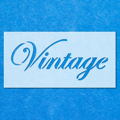 Vintage-Schablone, Mylar-Airbrush-Malerei, Wandkunst, Handwerk von LAZER NINJA