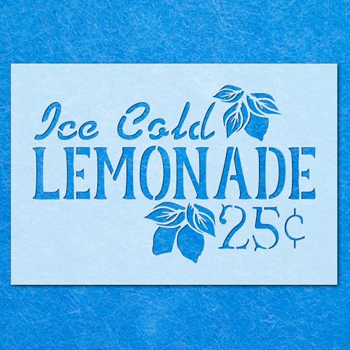 Vintage Shabby Chic Ice Cold Lemmonade Vintage Schablone, Mylar Airbrush Malerei Wandkunst Handwerk von LAZER NINJA