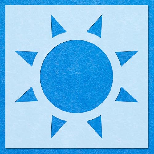 Weather Icon Sun 02 Schablone, Mylar-Airbrush-Malerei, Wandkunst, Handwerk Weather Icon Sun 02 Schablone, Mylar-Airbrush-Malerei, Wandkunst, Handwerk von LAZER NINJA