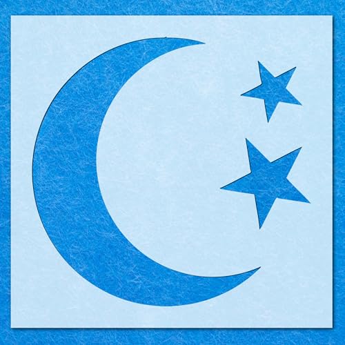Wetter-Symbol Mond- und Sternen-Schablone, Mylar-Airbrush-Malerei, Wandkunst, Handwerk Wetter-Symbol Mond- und Sternen-Schablone, Mylar-Airbrush-Malerei, Wandkunst, Handwerk von LAZER NINJA