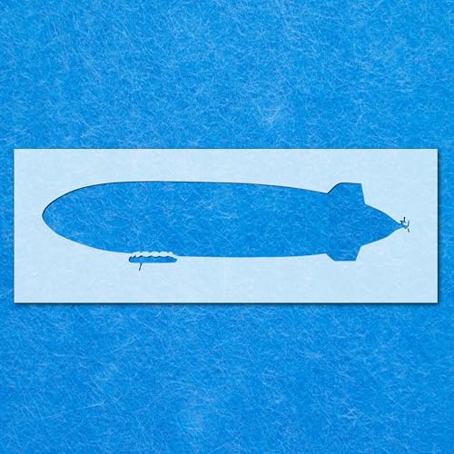 Zeppelin-Schablone, Mylar-Airbrush-Malerei, Wandkunst, Handwerk Zeppelin-Schablone, Mylar-Airbrush-Malerei, Wandkunst, Handwerk von LAZER NINJA