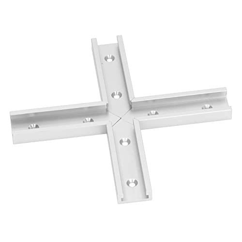 T-Schienenverbinder, T-Nut-Verbinder aus Aluminiumlegierung, 4 StüCk FüR die Holzbearbeitung (Silber) von LBEC