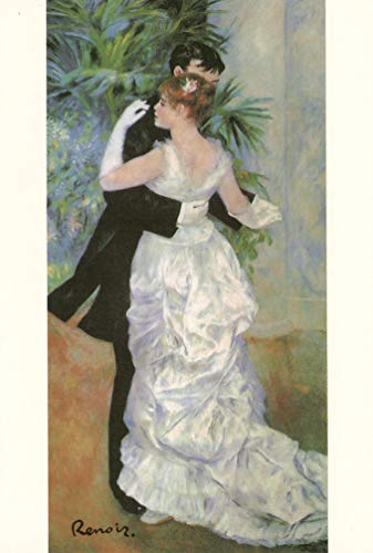 Kunstklappkarte Pierre-Auguste Renoir Tanz in der Stadt Kunstkarte Doppelkarte Grußkarte Glückwunschkarte von LBG
