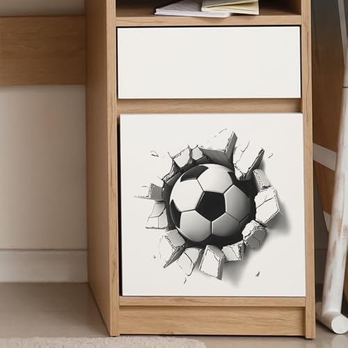 3D-Fußball-Wandaufkleber, 27 x 27 cm, selbstklebend, abnehmbar 3D-Fußball-Wandaufkleber, 27 x 27 cm, selbstklebend, abnehmbar von LBHSWWX