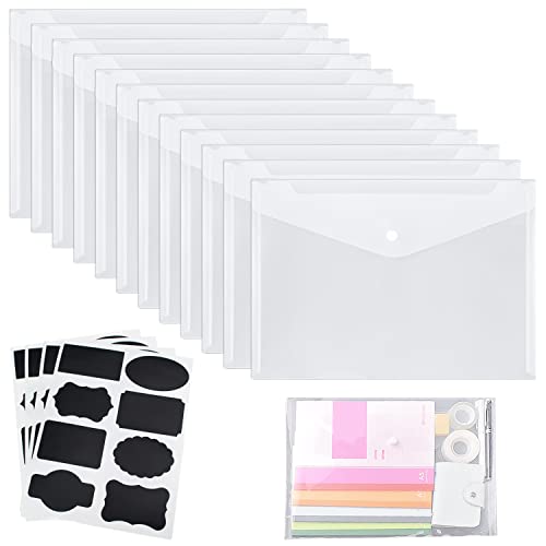 LBING Dokumententasche A5 Klarsichthülle Dokumenten-Taschen mit Klettverschluss12STK A5 Sichttasche Dokumenten Mappen Brieftaschen Tasche für Datei Papier Quittungen LBING Dokumententasche A5 Klarsichthülle Dokumenten-Taschen mit Klettverschluss12STK A5 Sichttasche Dokumenten Mappen Brieftaschen Tasche für Datei Papier Quittungen von LBING