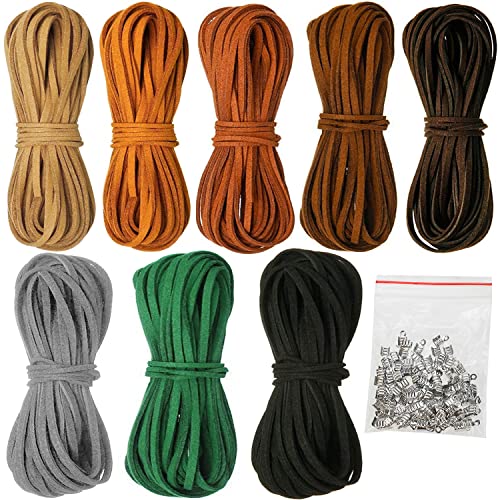 LBING Lederband Lederschnur 5M x 3mm mit 100pcs Schnurenden, Leder Schnur Faux 8 Stück für Halskette Armbänder DIY Schmuck Handwerk Modeschmuck-Anhänger LBING Lederband Lederschnur 5M x 3mm mit 100pcs Schnurenden, Leder Schnur Faux 8 Stück für Halskette Armbänder DIY Schmuck Handwerk Modeschmuck-Anhänger von LBING