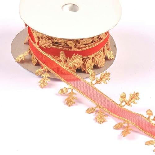 Christmas Snowflake Ribbons Trim Lace Set for Bow Craft DIY Box Packing Art Sewing Accessories CP3343-11-20 Yards (2 10 yards) von LBLhello