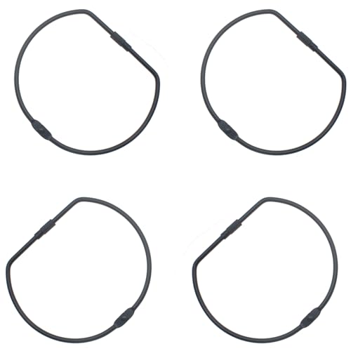LBTODH 4 Stück Buchbinderinge 10,2 cm D-förmige Klebeband-Aufbewahrungsringe schwarz halbrunde Schnalle für DIY-Dekoration und Papierorganisation LBTODH 4 Stück Buchbinderinge 10,2 cm D-förmige Klebeband-Aufbewahrungsringe schwarz halbrunde Schnalle für DIY-Dekoration und Papierorganisation von LBTODH