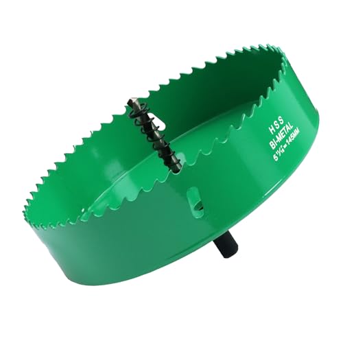 LC LICTOP 14 cm Lochsäge, robuster Cornhole Cutter, Bi-Metall HSS Klingenbohrer für Deckenleuchte, Holz, weiches Metallblech, Kunststoffplatte, Trockenbau und Faserplatten, mit positiven Rechenzähnen LC LICTOP 14 cm Lochsäge, robuster Cornhole Cutter, Bi-Metall HSS Klingenbohrer für Deckenleuchte, Holz, weiches Metallblech, Kunststoffplatte, Trockenbau und Faserplatten, mit positiven Rechenzähnen von LC LICTOP